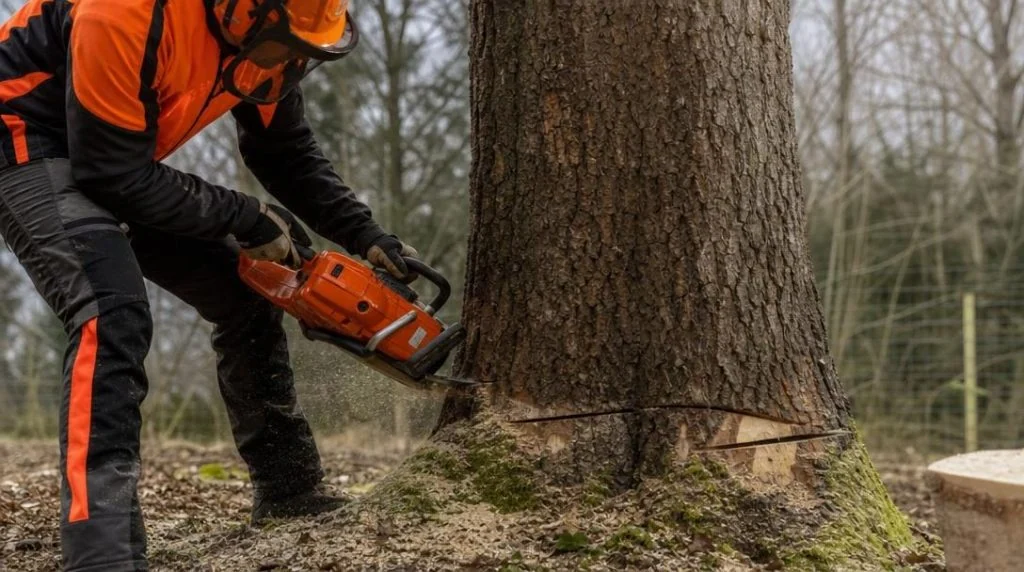 husqvarna thermique abattre